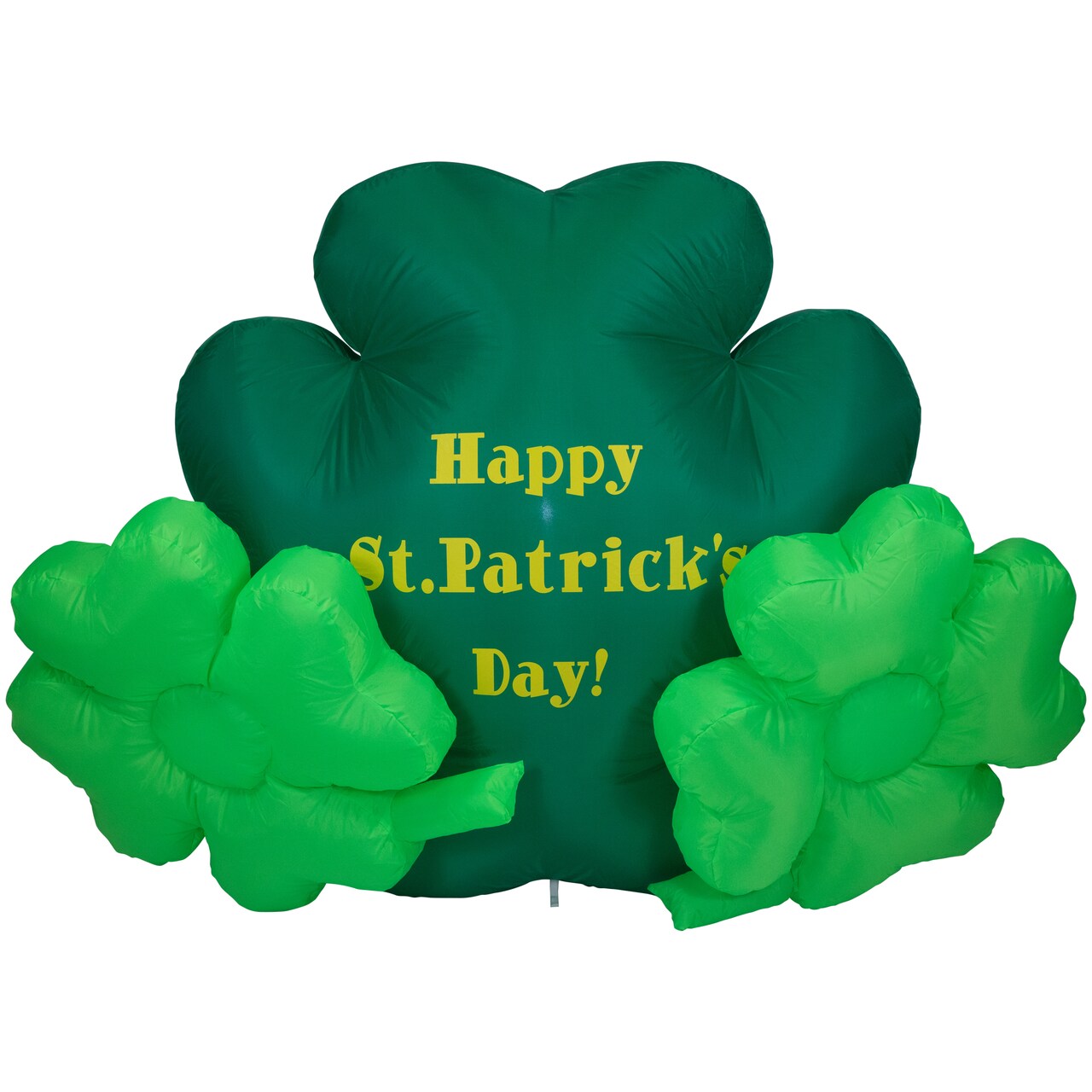 Northlight LED Lighted Inflatable Happy St. Patrick's Day Triple Shamrock Outdoor Decoration - 60"